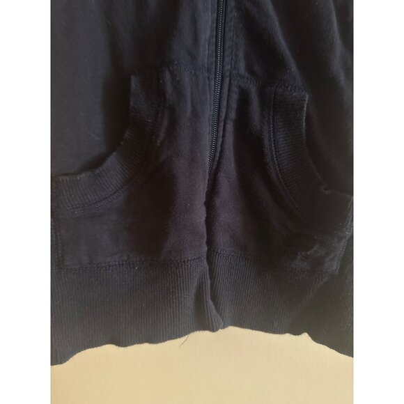 Oleg Cassini Sport Black Sleeveless Zip-Up Vest With Pockets & Drawstring Accent - Picture 2 of 6